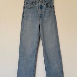 Levi's Light Blue Straight Leg Jeans